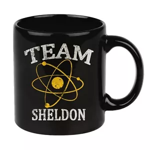 Vintage Keramikbecher Team Sheldon Nerd lustiges Geschenk Geek schwarz Tasse - Bild 1 von 1