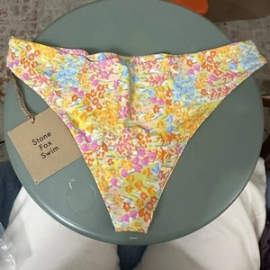 NEW Revolve Stone Fox Swim Roca Bikini Bottom Flower Field Beach Sun Size XL - Picture 1 of 4