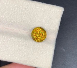 Piedra preciosa natural de 4,7 quilates con esfera de fuego completa de titanio de corte redondo para joyería - Imagen 1 de 4