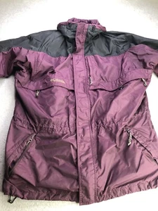 Columbia Men’s Size Large 5 Pocket Fishing Hiking Jacket Purple - Picture 1 of 19