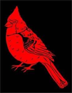 Cardinal Decal Backyard Birds Winter Bird car truck window vinyl sticker  - Picture 1 of 4