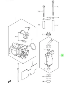 New Genuine Suzuki Injector FL125 Address 15710-16HA0 - Picture 1 of 4