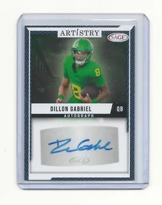 2024 Sage Artistry Dillon Gabriel Auto Blue Card # ART-DG - Bild 1 von 2