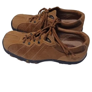 Dr Martens 8A98 Women's Two-Tone Tan Suede Leather Lace up sneakers Sz 7 Us - Picture 1 of 8