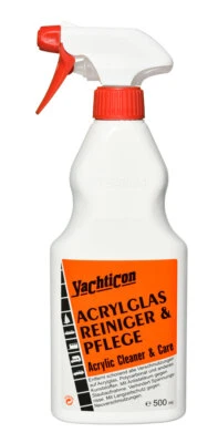 Yachticon Acrylglas Pflege 500ml Kunststoffpflege macht stumpfe Scheiben glatt