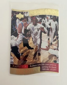 DENNIS RODMAN - 1997-98 NBA UPPER DECK - MEMORABLE MOMENTS DIE CUT #10 - Picture 1 of 2