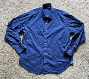 Robert Graham Blue Classic Fit Dress Shirt Men's Size XL - Picture 1 of 7