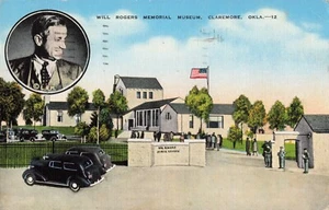 Will Rogers Memorial Museum Claremore, Oklahoma Vintage PC Postmarked 1946 - Picture 1 of 2