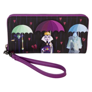 Billetera Pulsera Loungefly Disney Villanos Maldición Tus Corazones con Cremallera - Imagen 1 de 5