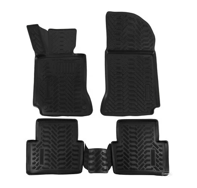 Rubber Mats Rubber Floor Mats For Mercedes C W204 2006-2011 Premium - Image 1 of 4