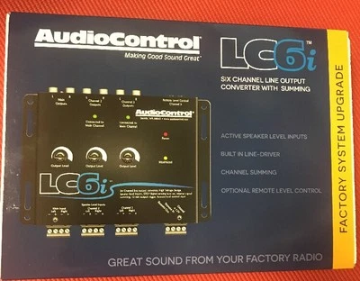 AudioControl LC6i (BLACK) 6-Channel Line Output Converter With Internal Summing - Image 1 of 2