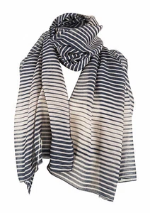 Michelsons of London Graduated Stripe Ladies Scarf - Picture 1 of 18