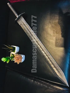 custom hand made damascus steel vikings valhalla sword handle DAMASCUS - Bild 1 von 8