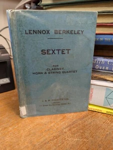 Lennox Berkeley: Sextett für Klarinette, Horn & Streichquartett: Miniaturpartitur - Bild 1 von 2
