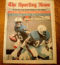 SPORTING NEWS NEWSPAPER SEPTEMBER 26 1981 MIAMI DOLPHINS DAVID WOODLEY