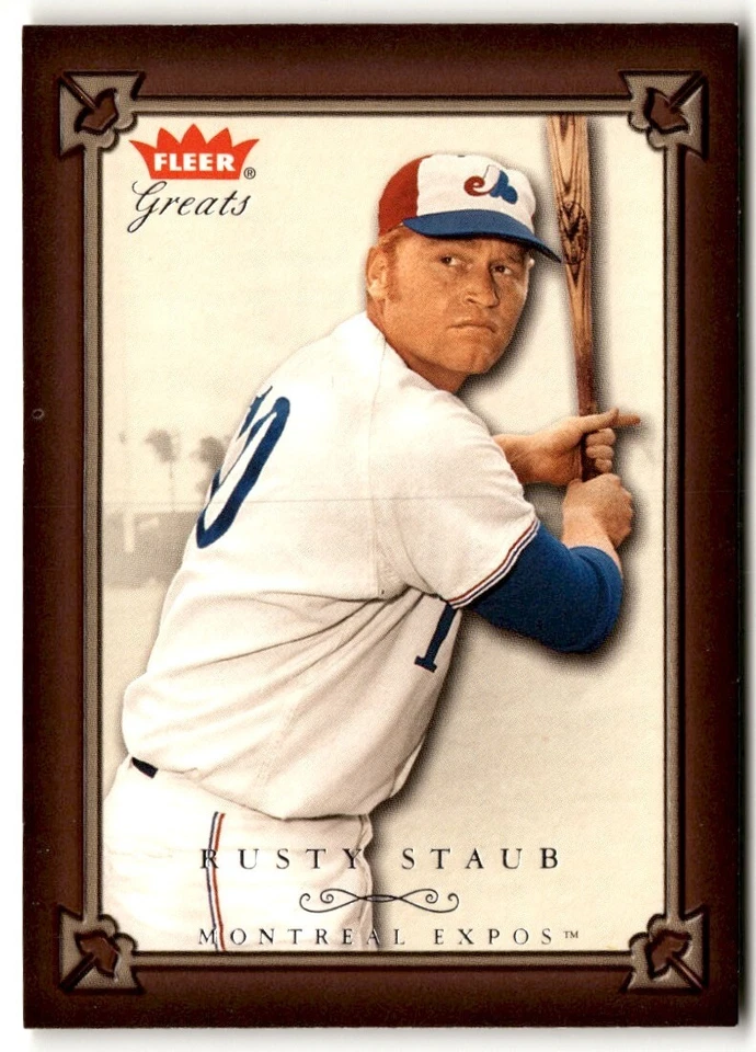 2004 Fleer Greats of the Game Rusty Staub #80 Montreal Expos - Image 1 of 2