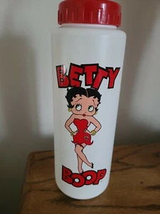 Betty Boop Fleischer Inc 1991 Vintage White Plastic Drinking Cup W Straw & Lid - Picture 1 of 5