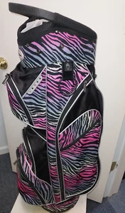 Womens Golf Cart Bag Taboo Fashions Lightweight , 14 Way, Animal Print Multi - Picture 1 of 12