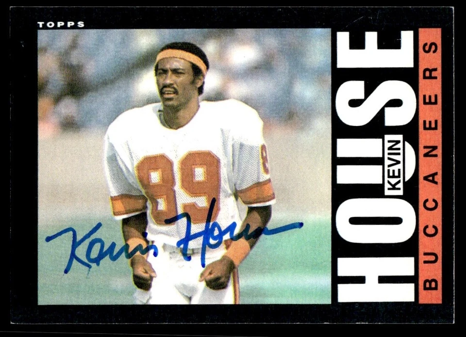 Kevin House Signed TAMPA BAY BUCCANEERS Card    1985 Topps - Image 1 of 1