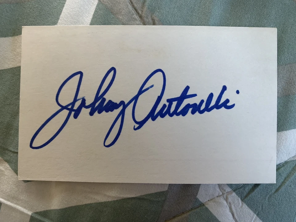 John Antonelli autographed index card.  Won 126 games in MLB.   - Image 1 of 1
