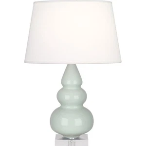Robert Abbey Small Triple Gourd 1 Light Accent Lamp, Celadon/Lucite Base - A258X - Picture 1 of 1