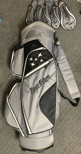 Tour Edge Lady Edge 10-way Golf Cart Bag W/ 5 Headcovers Lot - Picture 1 of 6