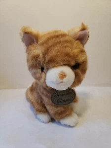 Russ Berrie Yomiko Classics Orange Tabby Cat Plush Stuffed Animal Toy - 7" Tall  - Picture 1 of 10