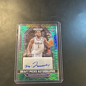 2023 PRIZM DRAFT PICKS SP/25 MARKQUIS NOWELL AUTOGRAPH BASKETBALL CARD. - Picture 1 of 3