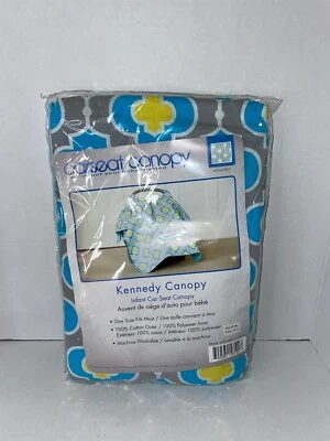 Kennedy Baby Infant Car Seat Carrier Canopy Blue Fabric Straps New in Packaging - Image 1 of 2