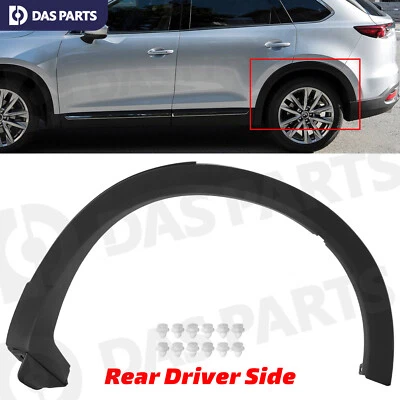 Rear Driver Left Side Fender Opening Wheel Arch Trim Fit Mazda CX-9 2016-2023 - Imagem 1 de 4