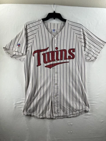 Twins Baseball Jersey Russell Athletic Genuine Merchandise Mens XL Vintage Cover