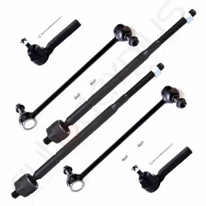 6pc Front Inner & Outer Tie Rod End Fits 2008 - 2014 DODGE GRAND CARAVAN - Picture 1 of 9