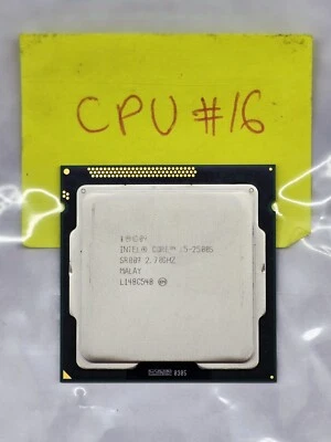 2.7 Ghz Gen 2nd Intel Core i5-2500S Quad-Core Processor SR009 Socket LGA1155 #16 - Image 1 of 2