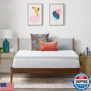 Coprimaterasso Linenspa 2 Pollici Gel Swirl Memory Foam con Lavabile in Lavatrice-C - Foto 1 di 5