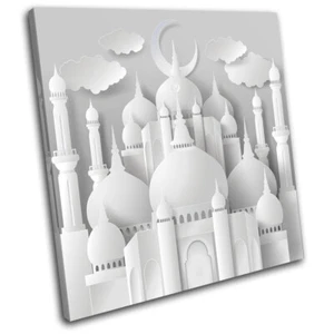 Islam Temple Muslim Architecture SINGLE CANVAS WALL ART Picture Print - Picture 1 of 1