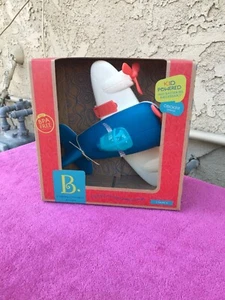 B. Toys Happy Cruisers Airplane Blue/White Air Plane Kids Toy (B.Toys Btoys) - Picture 1 of 5