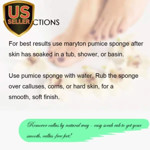 Pumice Sponge for Feet, Ultimate Pedicure Stone Callus Remover & Foot Scrubbe... - Picture 1 of 5
