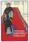 Postcard Fortune Bovard "Teppich-Haus Schuster & Co, Zurich" 1916  MINT Unused