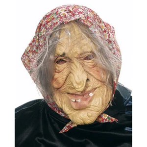 Halloweenmaske Horrormaske Hexen Maske Oma Masken Alte Dame Walpurgisnacht - Bild 1 von 1