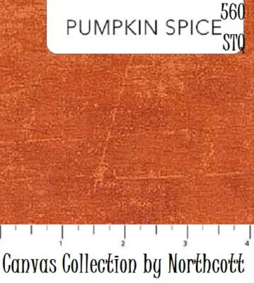 Canvas Pumpkin Spice Orange Tonal Quilt fabric Cotton by Northcott  BTY 9030-560 - Image 1 of 4