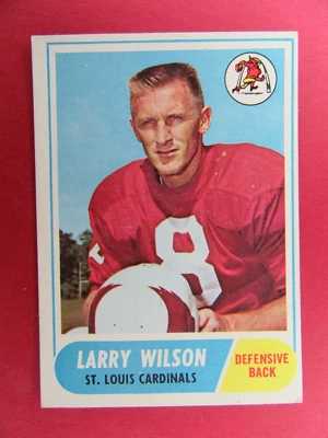 1968 topps football #164 larry wilson s.l. cardinals xm - Image 1 of 2