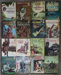 Random House Vtg 1964-69 Step Up Books Lot Of 16 Presidents Explorers Historical - Picture 1 of 13