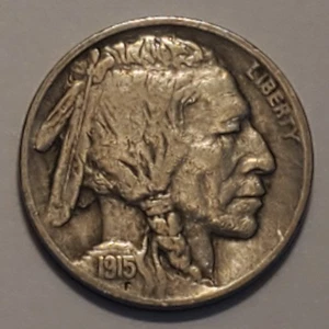 Nicer low mintage 1915 P Buffalo Head Nickel - Picture 1 of 2