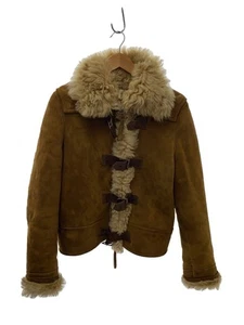 DSQUARED2 Camel Plain Goat Leather Jacket Size 46 - Picture 1 of 5