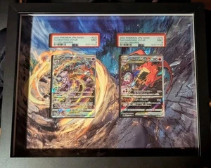Pokémon Charizard & Mewtwo SAR VSTAR Universe PSA 9 w/Custom Extended Art Frame - Picture 1 of 12