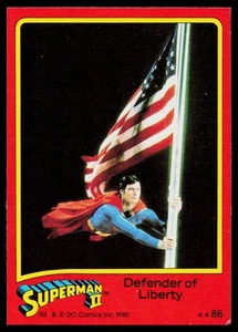 1980 Topps Superman II #86 Defensor de la Libertad - Imagen 1 de 2
