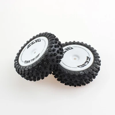 2pcs RC Front Tyre Wheels for Wltoys124007-2485 1/12 RC Model Car - Image 1 of 4