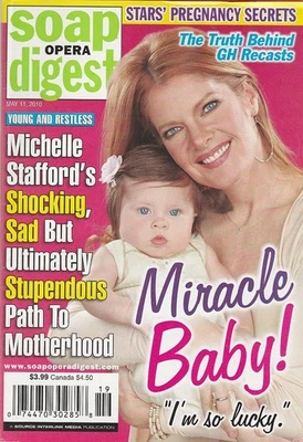 Soap Opera Digest May 11, 2010 MICHELLE STAFFORD-LAURA WRIGHT-EILEEN FULTON 50th - Image 1 of 3