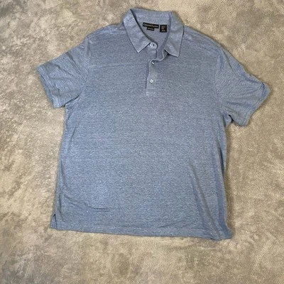 Christian Lacroix 100% Linen Men’s Short Sleeve Button Up Size XL Blue - Image 1 of 4