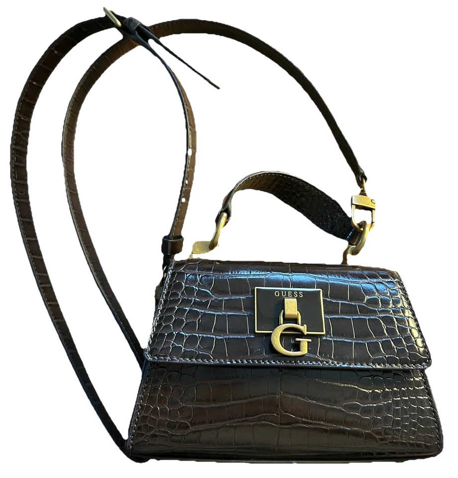 w.NEU wunderschöne GUESS Mini-Tasche braun - Bild 1 von 4